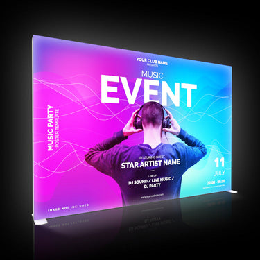 3000mm Tension Fabric SEG Exhibit Lightbox Backlit Backdrop
