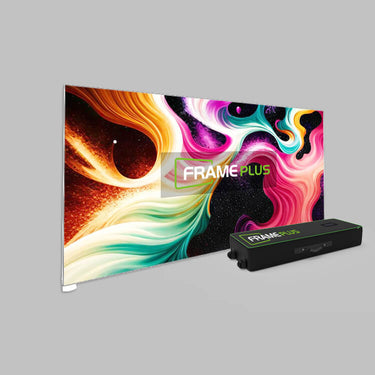 4 m modular SEG LED lightbox; silicone-edge stretch fabric, 2000 mm height, single-tool 10-min setup, constant-current LED bank.