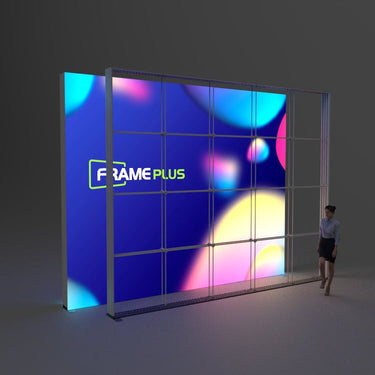 5x4m double-layered giant LED light box: FramePlus' 5x4m double-layered giant LED light box offers easy installation and efficient transportation, making it a reliable choice for exceptional displays at a competitive price.