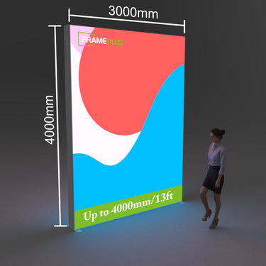 FramePlus 3x4m double-layer giant LED light box, professional-grade visual impact, the first choice of high-end brands!
