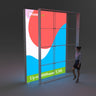 FramePlus 3x4m double-layer giant LED light box, professional-grade visual impact, uniform light, easy to set up, very competitive price.