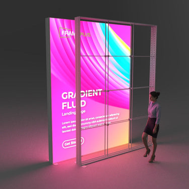 The FramePlus 3x4m double-layer giant LED light box, with its innovative structural design and advanced LED lighting technology, provides a professional display solution that combines quality and price advantages.