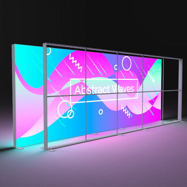 The frame plus 5x2 fully foldable lightbox is more portable than ordinary light boxes and is suitable for on-site installation at trade shows and community events.
