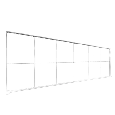 6000mm seamless SEG LED light box with precisely fitted silicone edges and modular frames shipped from USA. The LED grid is uniform, and snap-together sections can be assembled in 5 minutes.