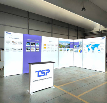 6000mm Tension Fabric Backlit Lightbox for Tradeshow