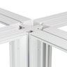The “cross” connection point for constructing FRAMEPLUS® modular exhibition booth frames.Allows for the construction of more complex and diverse booth designs.
