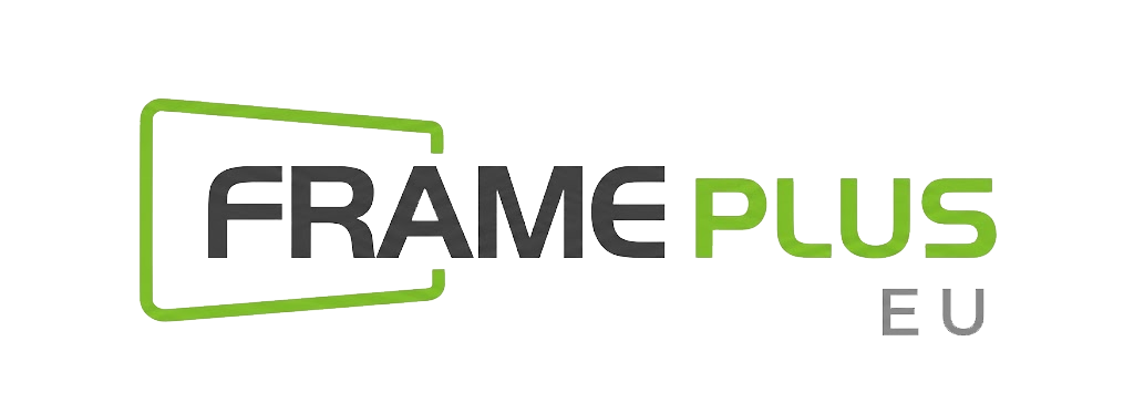 FramePlus EU Logo — Trade Show Display and Backlit Tower Manufacturer