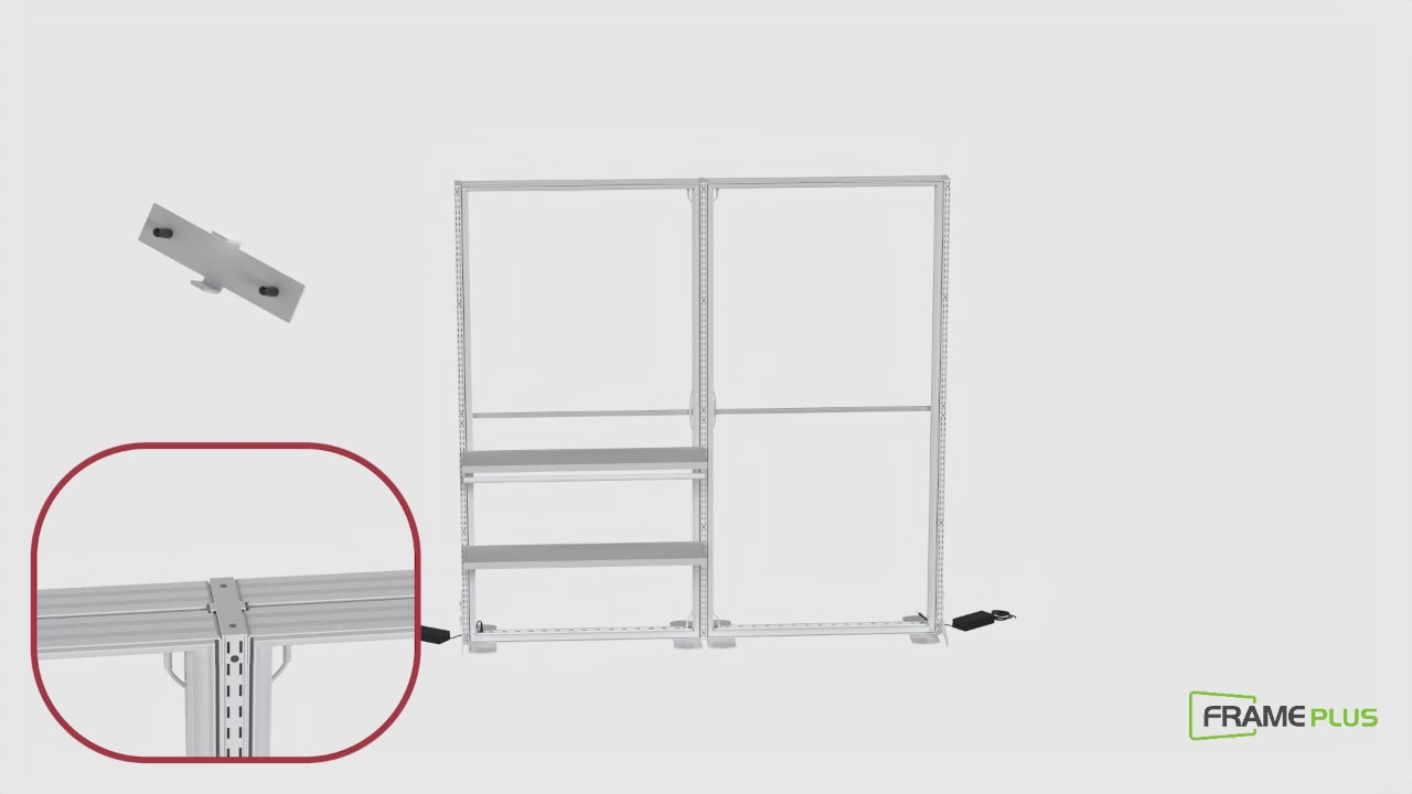 TV holder accessory assembly video with modular frame and shelf components