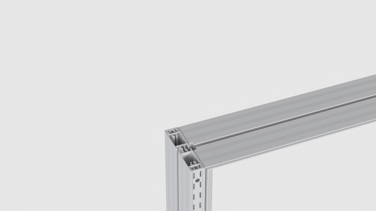 Backlit booth straight module assembly tutorial, modular frame linear joint installation
