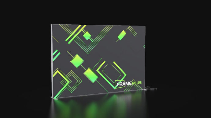 Fully folding lightbox booth with modular snap-fit frame, tool-free trade show setup