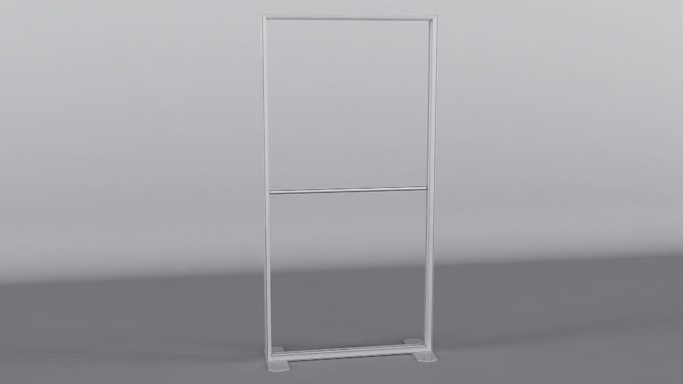 TV holder installation video showing bracket attachment on modular lightbox frame