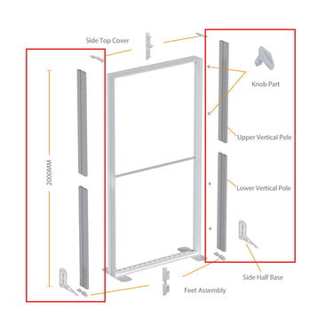 Quality Craftsmanship: Constructed with durable materials, this foundation kit guarantees long-lasting reliability and a professional finish, reinforcing the strength of your exhibition setup.